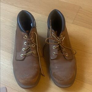 Timberland Women's Tan Leather Ankle Booties